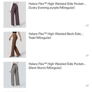 LOT OF 5 NWT Halara Work Pants size M Regular Length